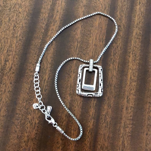Brighton NEXUS DOUBLE SQUARE retired pendant necklace - Picture 5 of 9